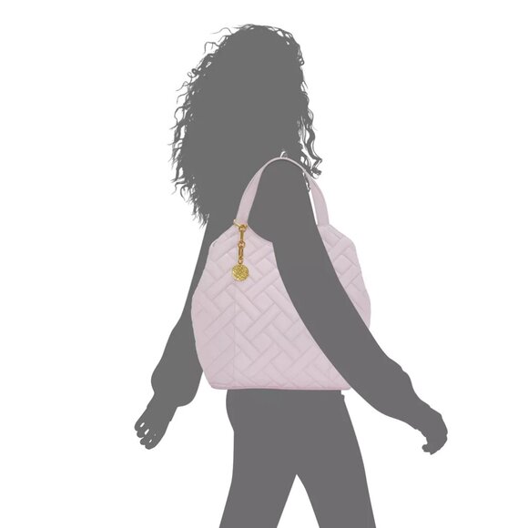 $119 NWT Vince Camuto Genuine Quilted Leather Tote - Picture 2 of 6